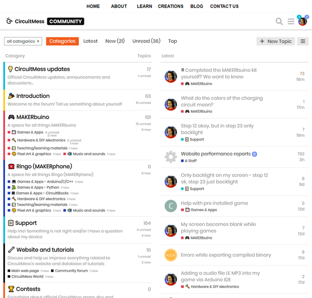 We've redesigned the CircuitMess community forum